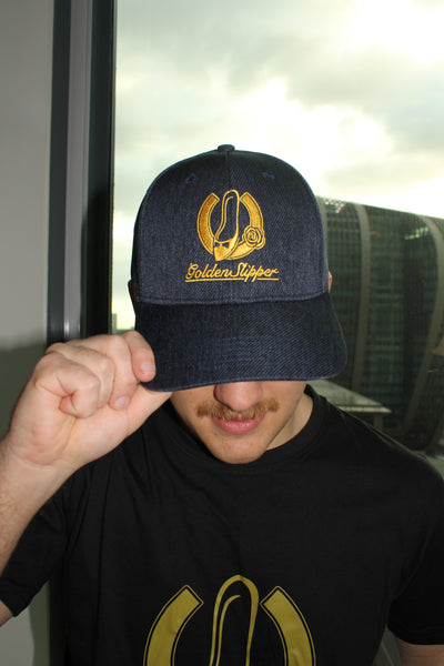 The Golden Slipper Navy Sandwich Cap