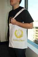 The Golden Slipper White Tote Bag